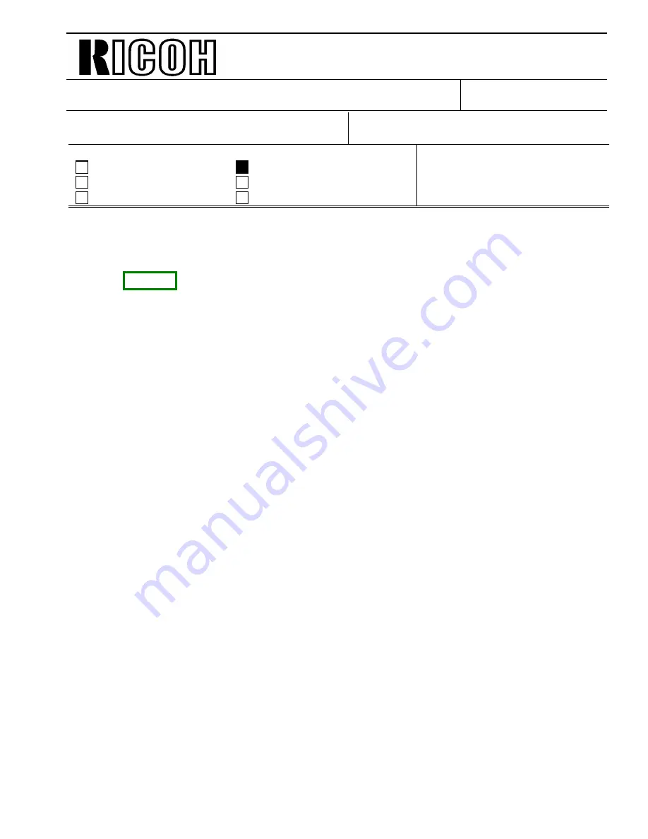 Ricoh FAX5600L Technical Bulletin Download Page 1