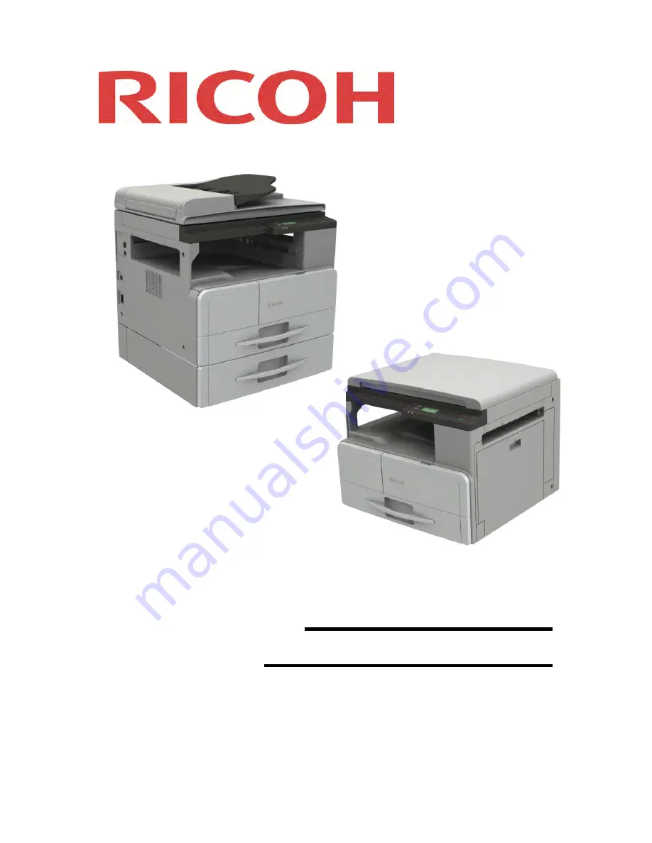 Ricoh MP 2014 Скачать руководство пользователя страница 1