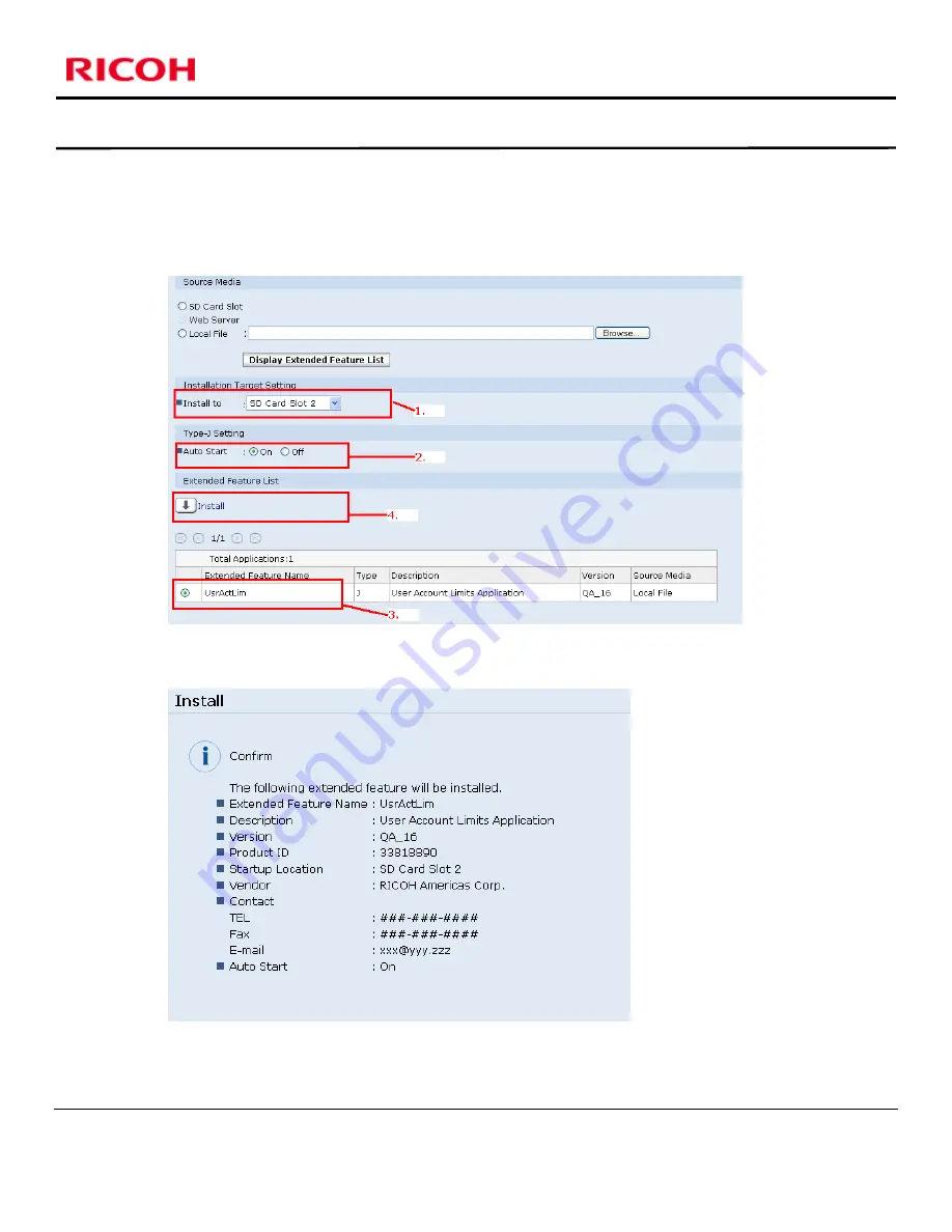 Ricoh MP2550 SPF Installation Manual Download Page 7