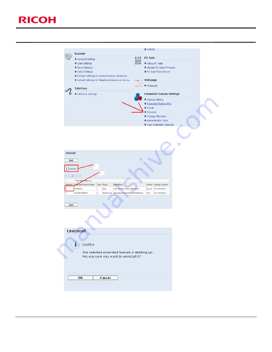 Ricoh MP2550 SPF Installation Manual Download Page 13