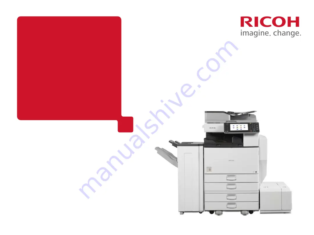 Ricoh MP3003 Manual Download Page 1