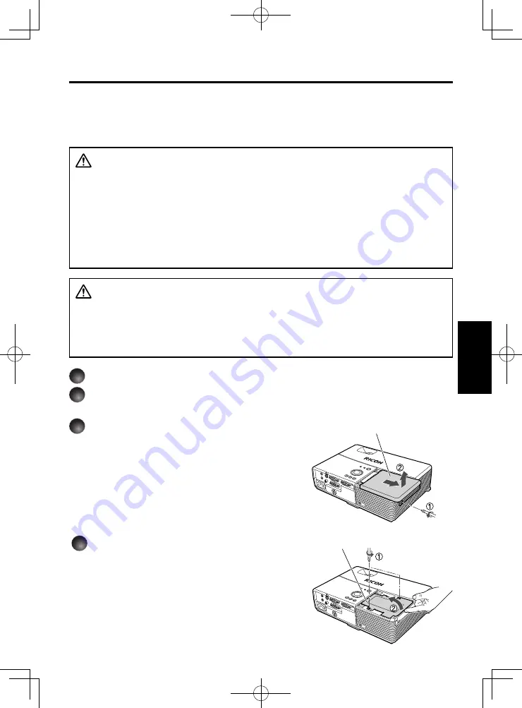 Ricoh PJ WX3131 Owner'S Manual Download Page 108