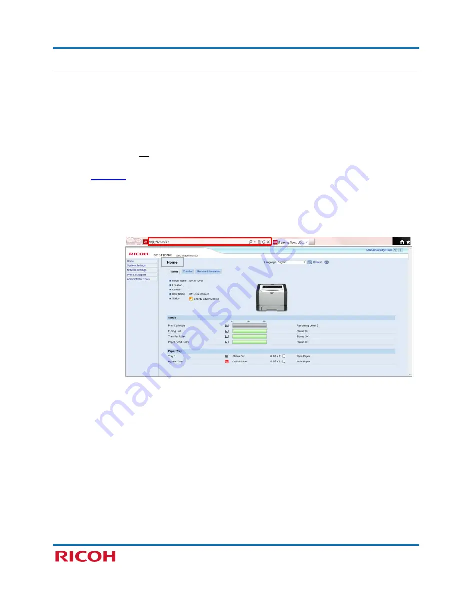 Ricoh SP 311DNW Getting Started Manual Download Page 40