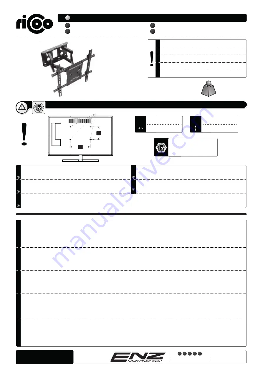 ricoo ENZ S7244 Assembly Instructions Manual Download Page 1