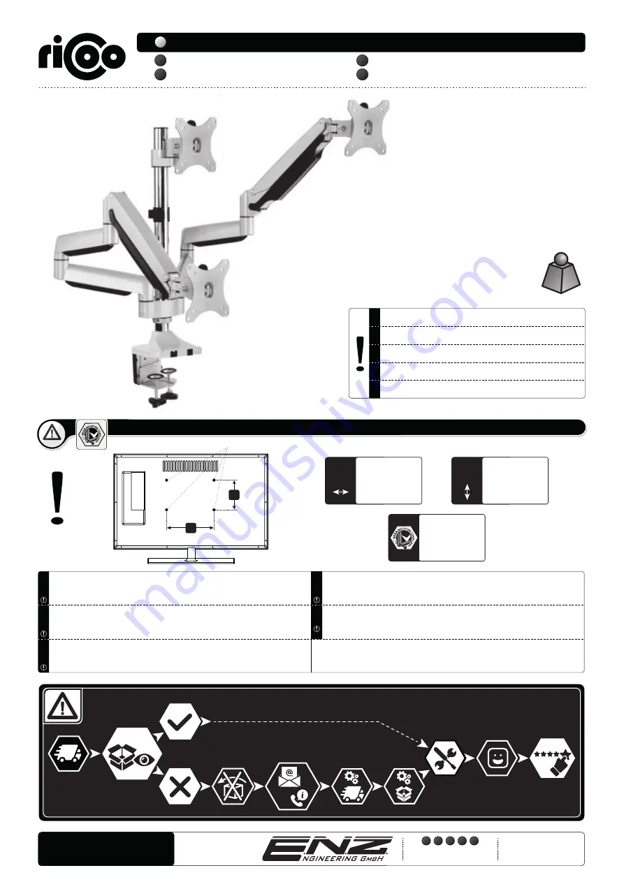 ricoo TS9911 Assembly Instructions Manual Download Page 1