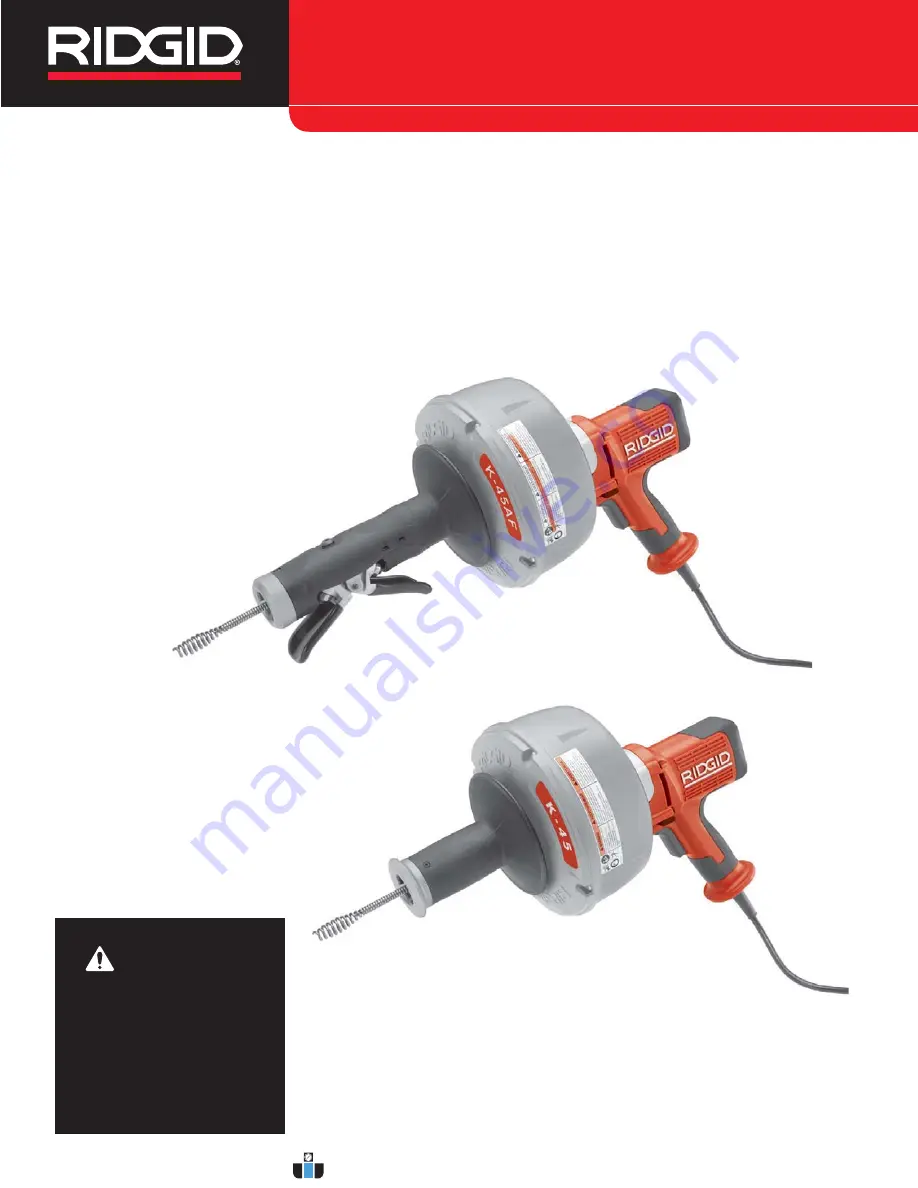 RIDGID 0095691360236 Скачать руководство пользователя страница 1