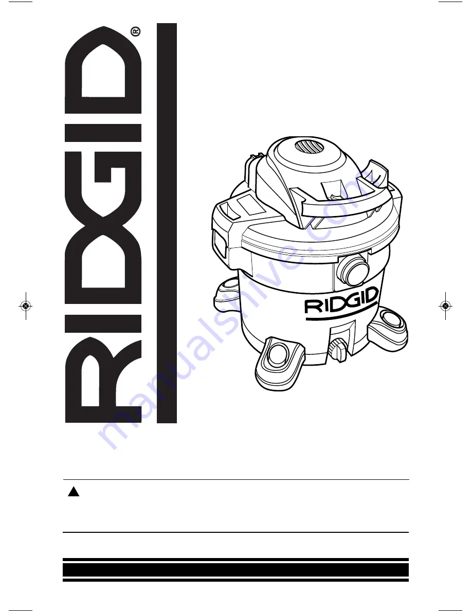 RIDGID 1200RV Owner'S Manual Download Page 1