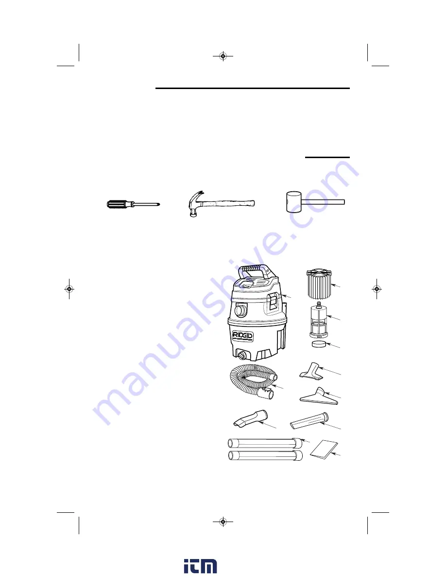 RIDGID 1400RV0 Owner'S Manual Download Page 44