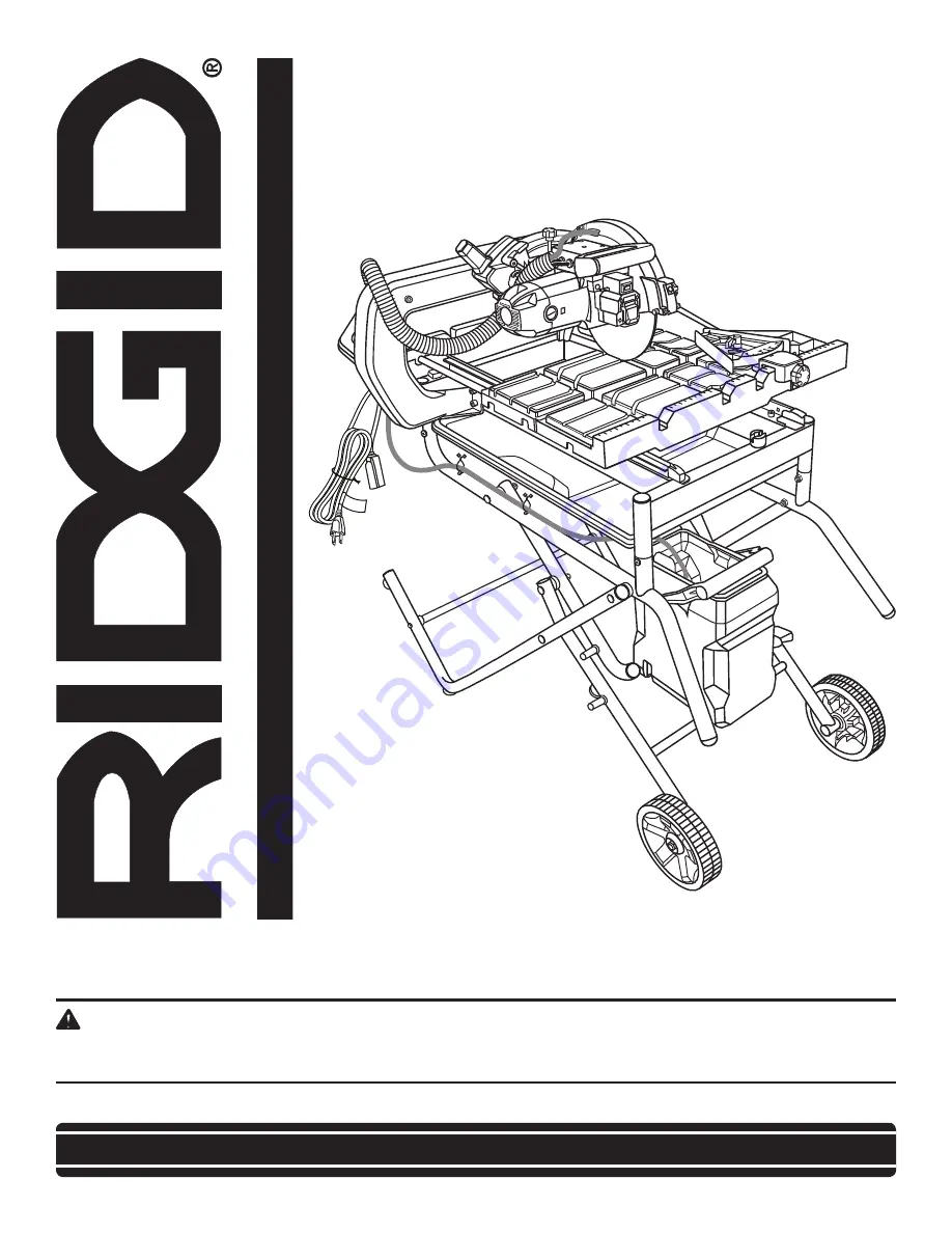 RIDGID 205298453 Скачать руководство пользователя страница 1