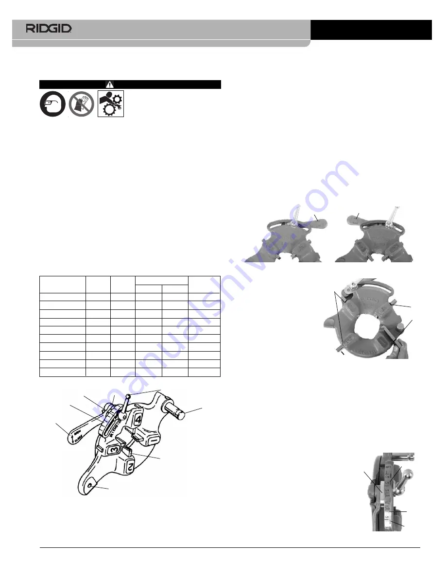 RIDGID 811A NPT Quick-Opening Instruction Sheet Download Page 1