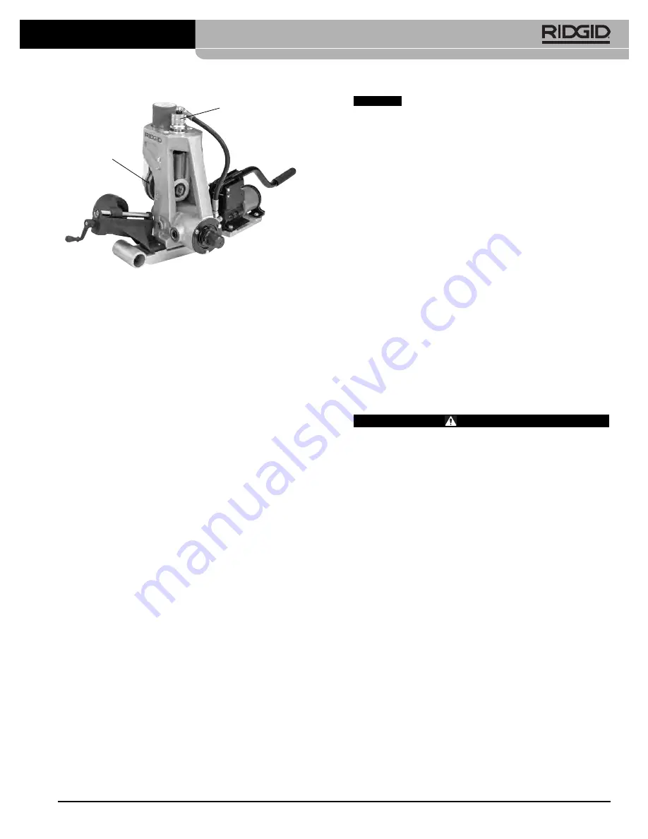 RIDGID 918 Roll Groover Manual Download Page 7