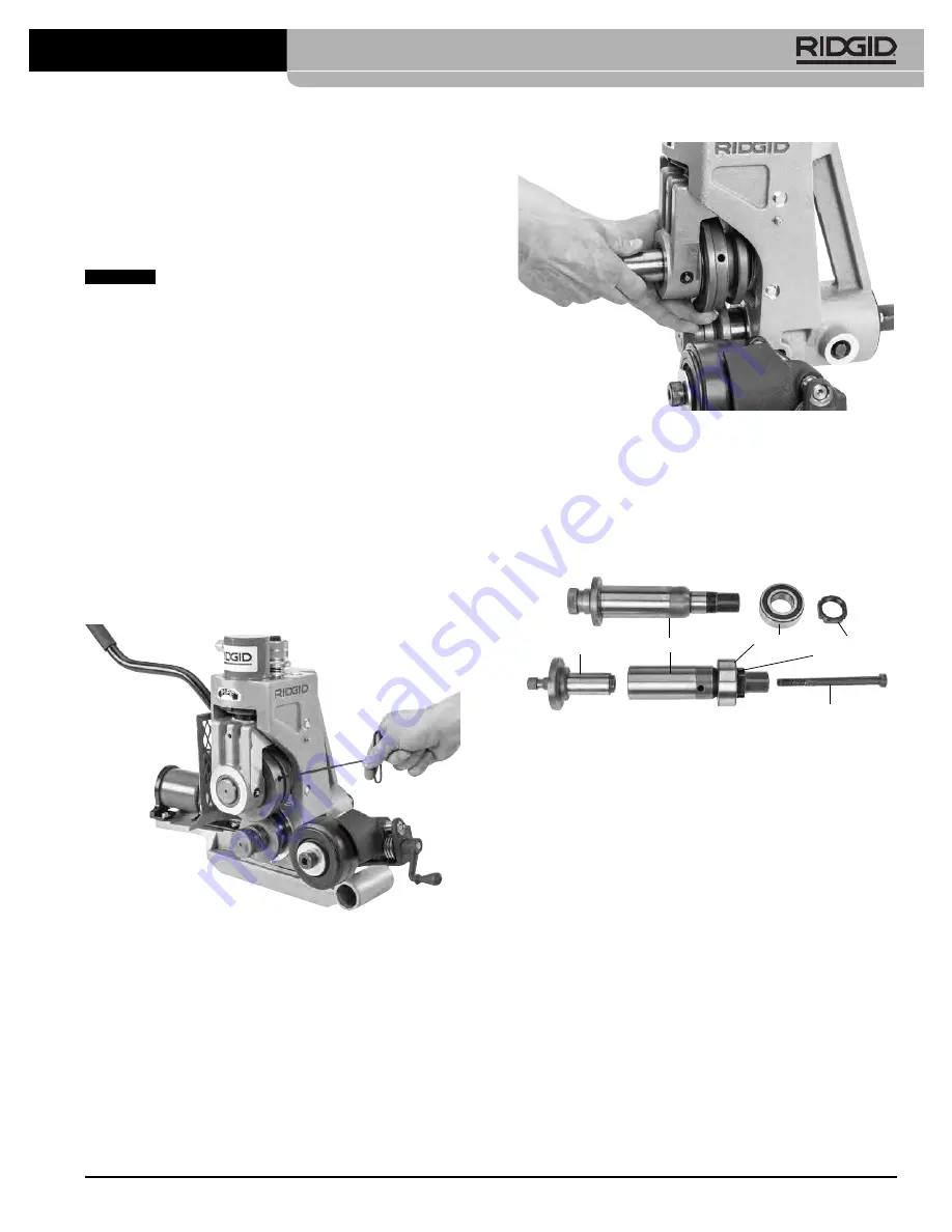 RIDGID 918 Roll Groover Manual Download Page 19