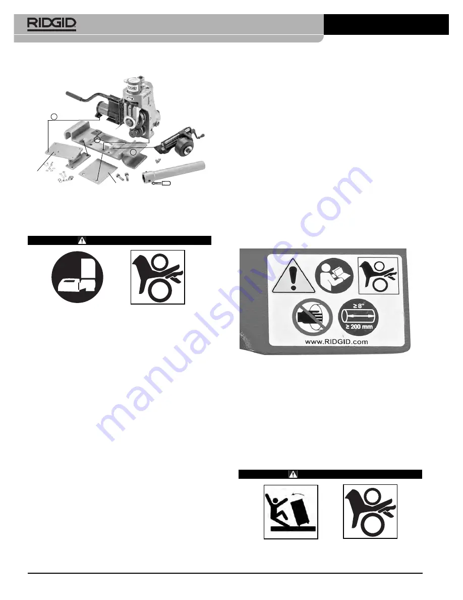 RIDGID 918 Roll Groover Manual Download Page 32