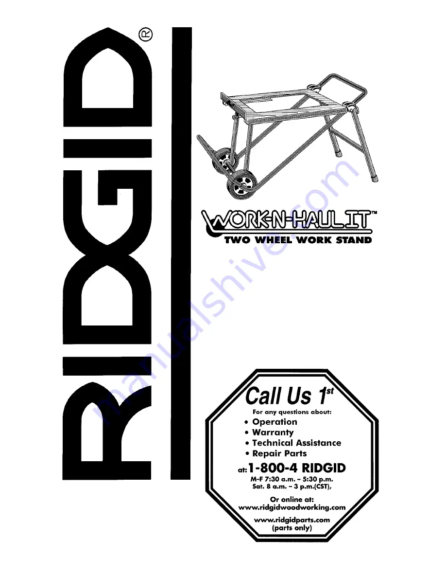 RIDGID AC9930 Owner'S Manual Download Page 1