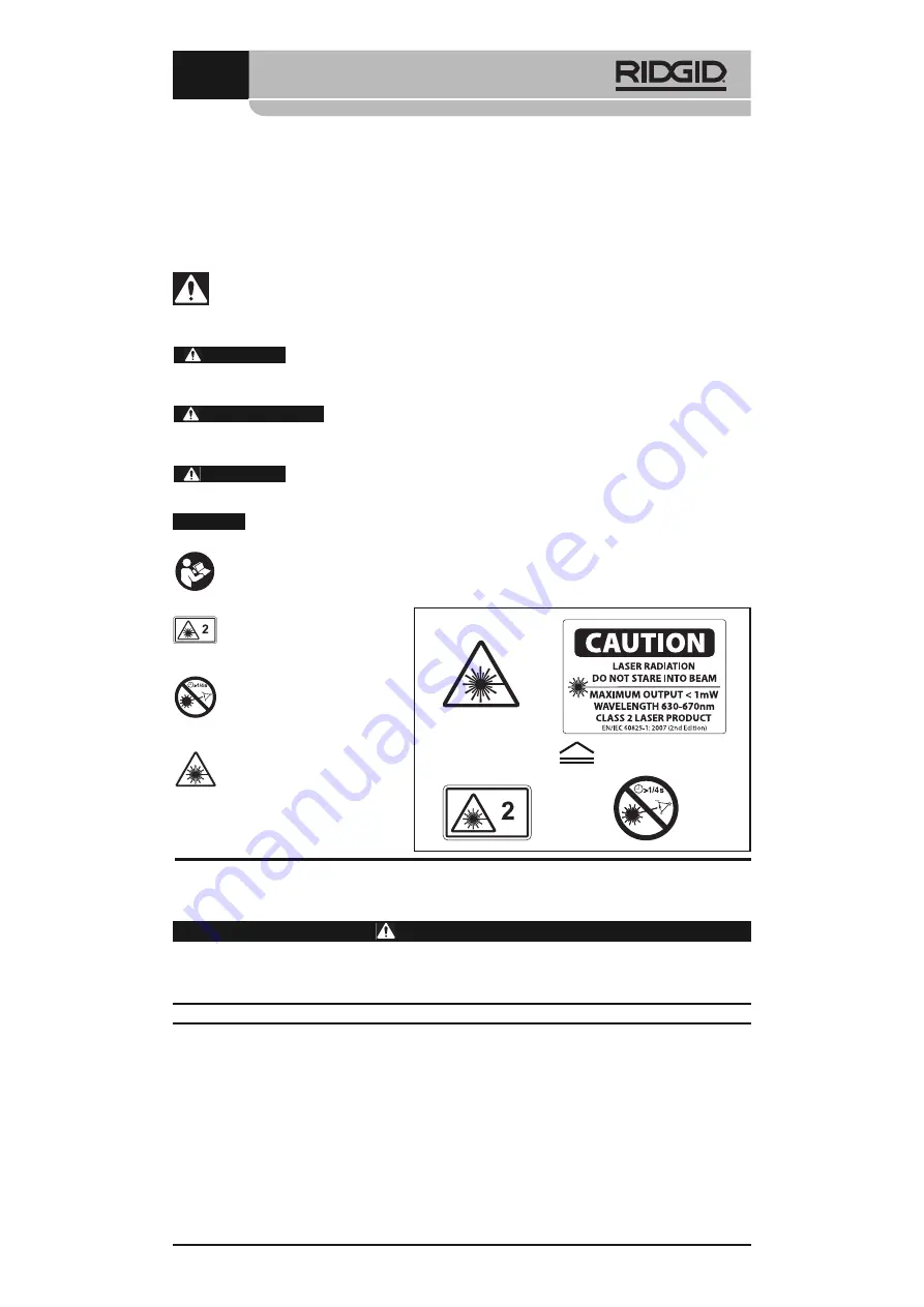 RIDGID micro LM-400 Operator'S Manual Download Page 43