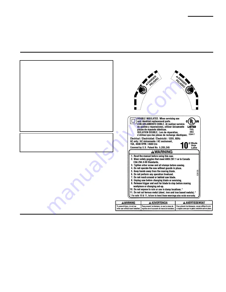 RIDGID MS1060 Owner'S Manual Download Page 39