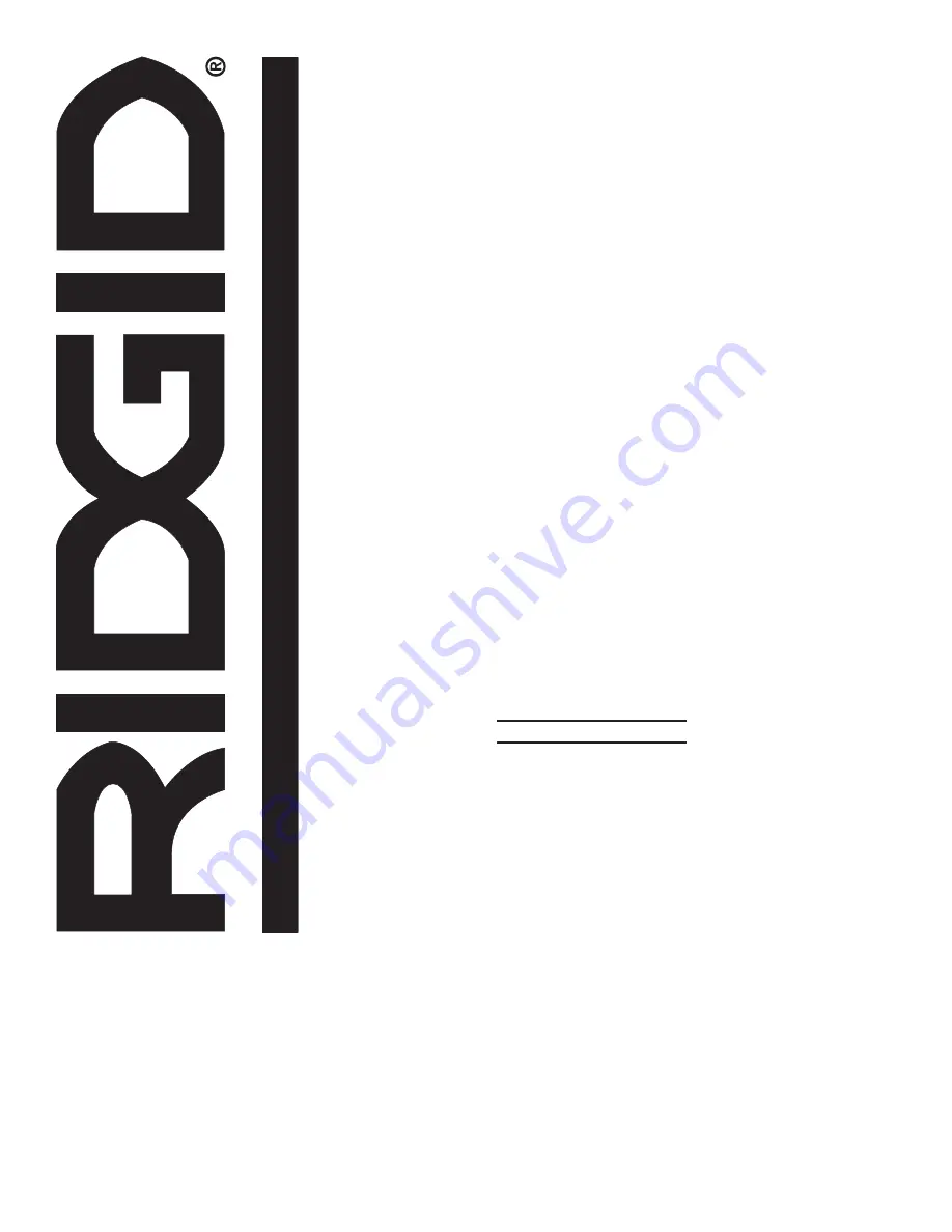 RIDGID MS1250LZ Operator'S Manual Download Page 36