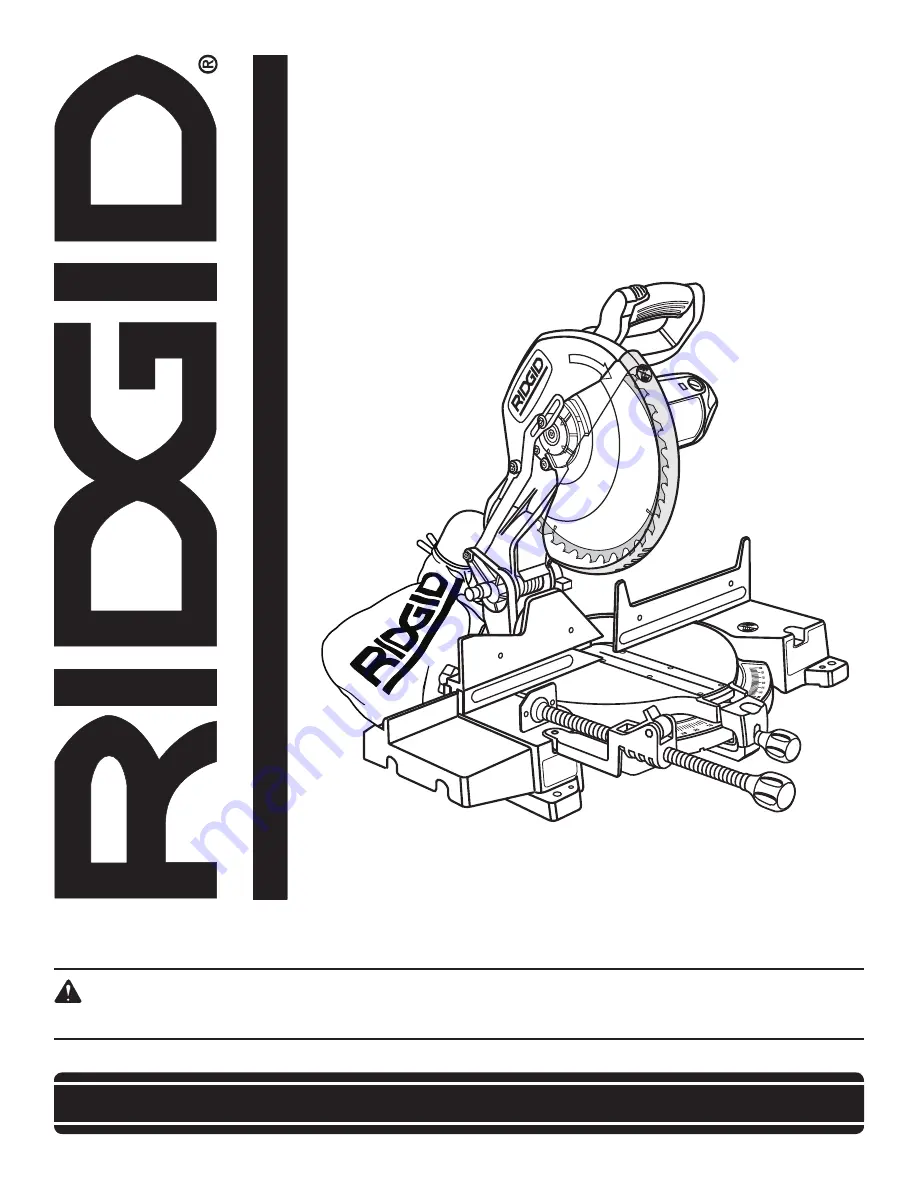 RIDGID MS1250LZA Скачать руководство пользователя страница 1