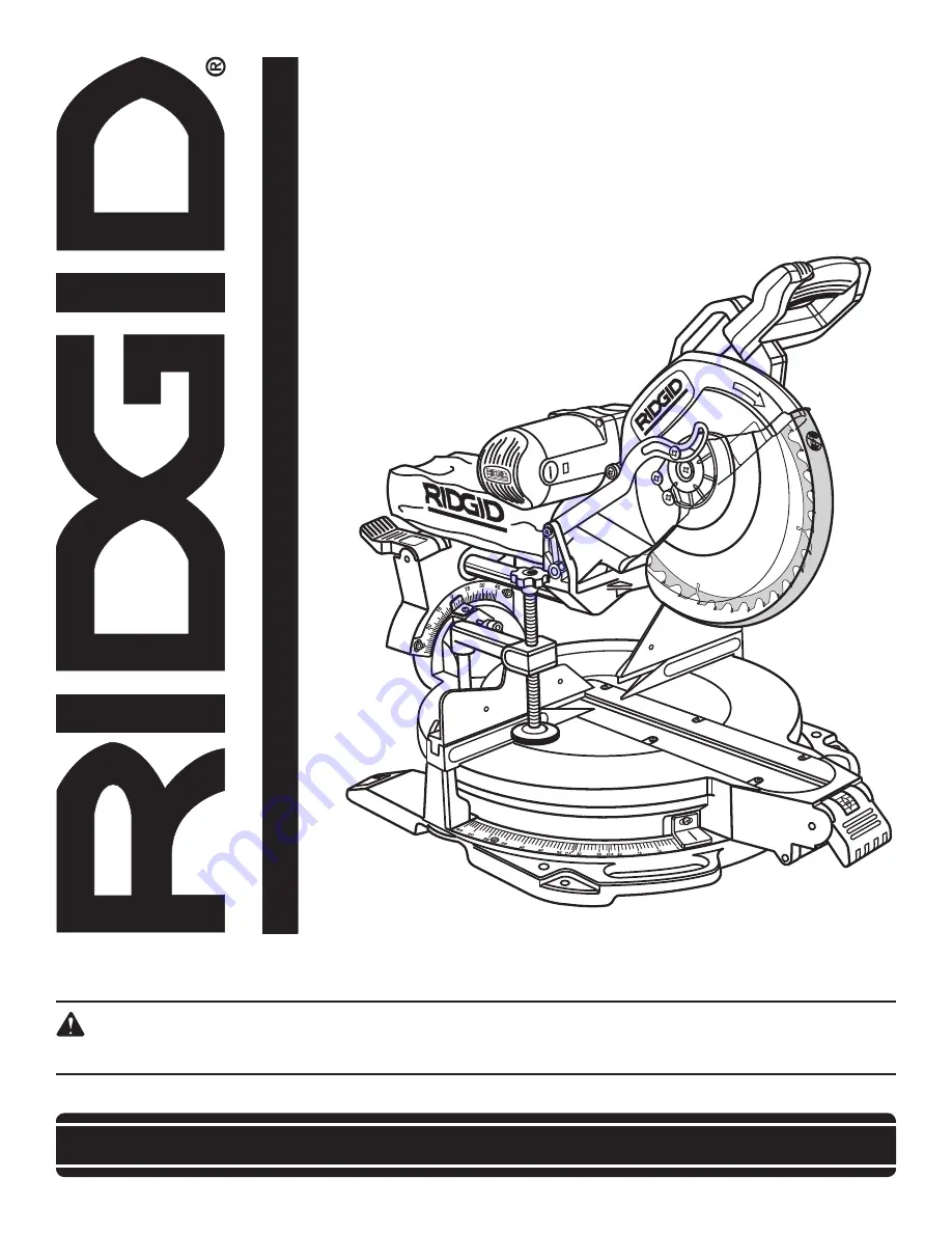 RIDGID MS1290LZA Operator'S Manual Download Page 1