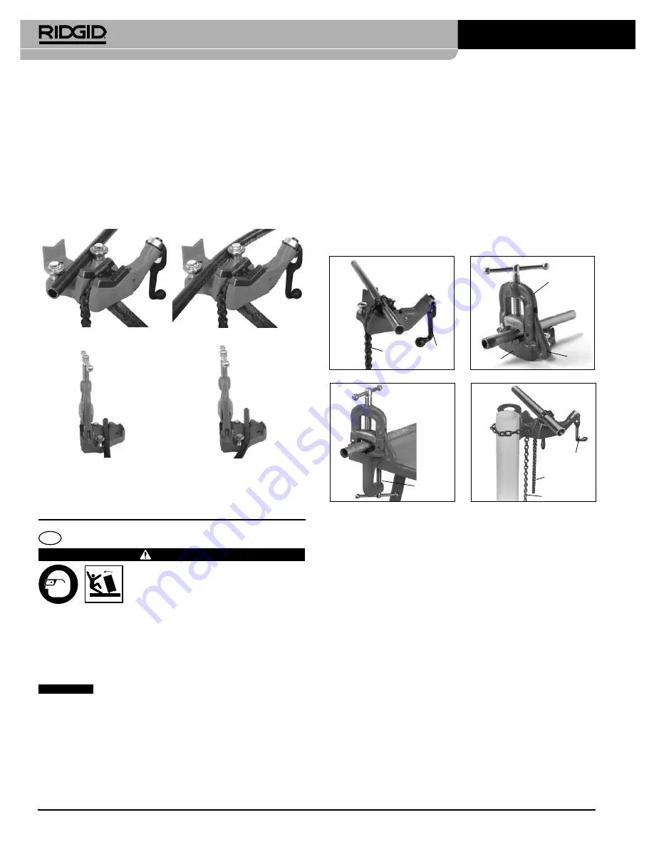 RIDGID Pipe Vise User Manual Download Page 16