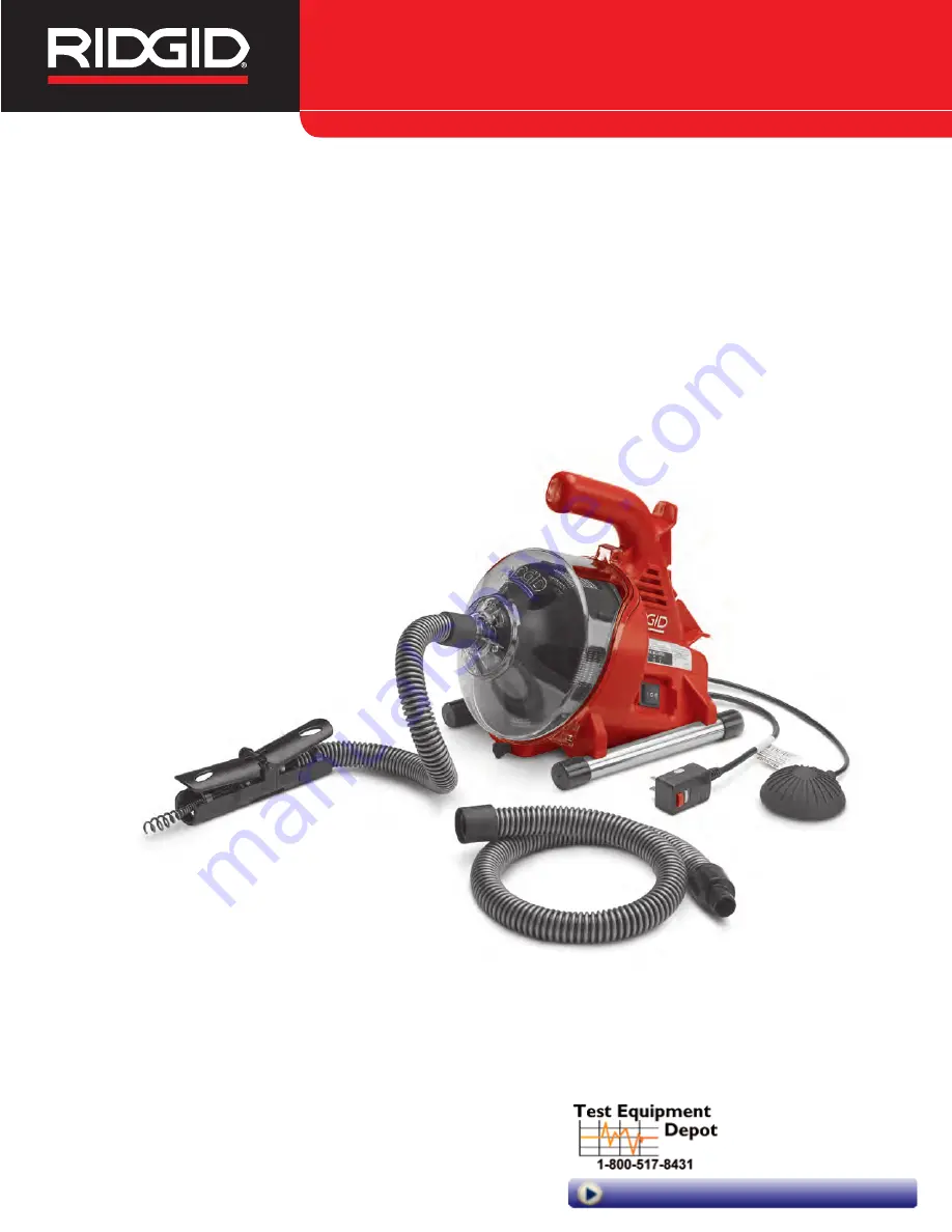 RIDGID PowerClear Manual Download Page 1