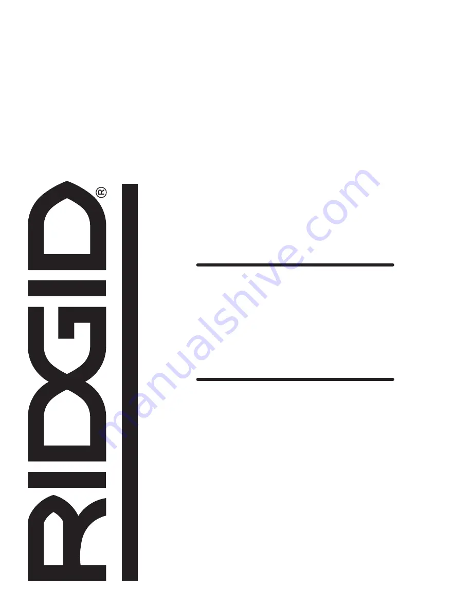 RIDGID R4021 Operator'S Manual Download Page 72