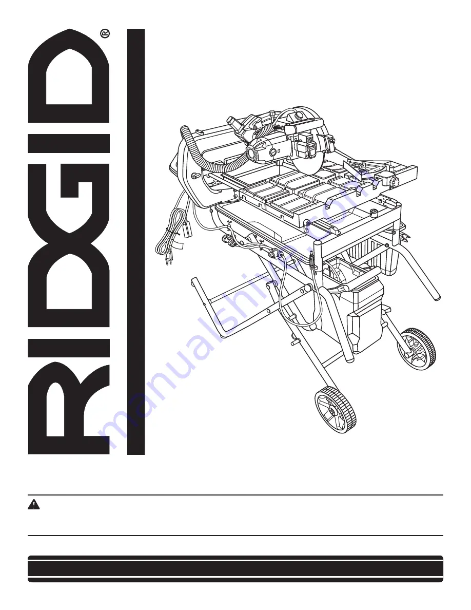 RIDGID R4090 Скачать руководство пользователя страница 1