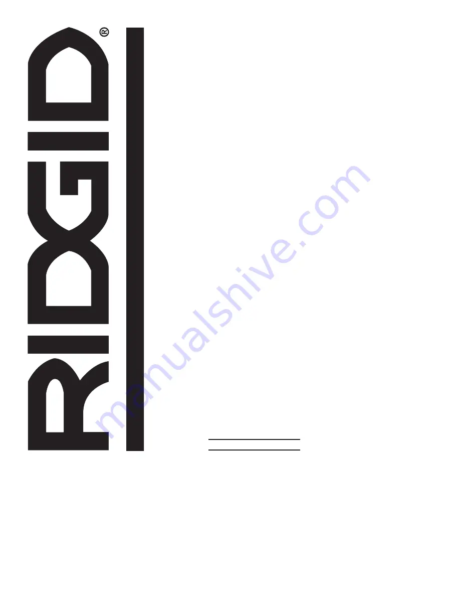 RIDGID R4510 Operator'S Manual Download Page 45