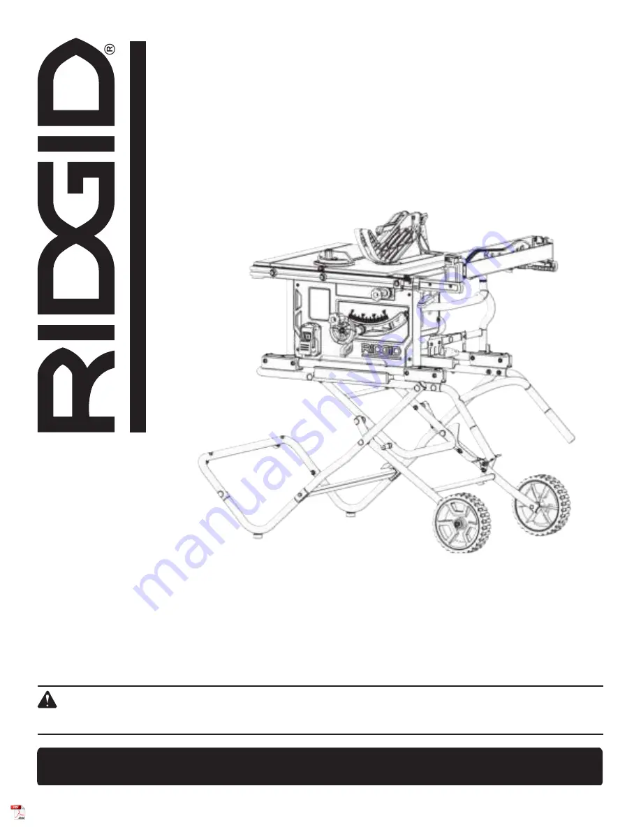 RIDGID R4550 Скачать руководство пользователя страница 1