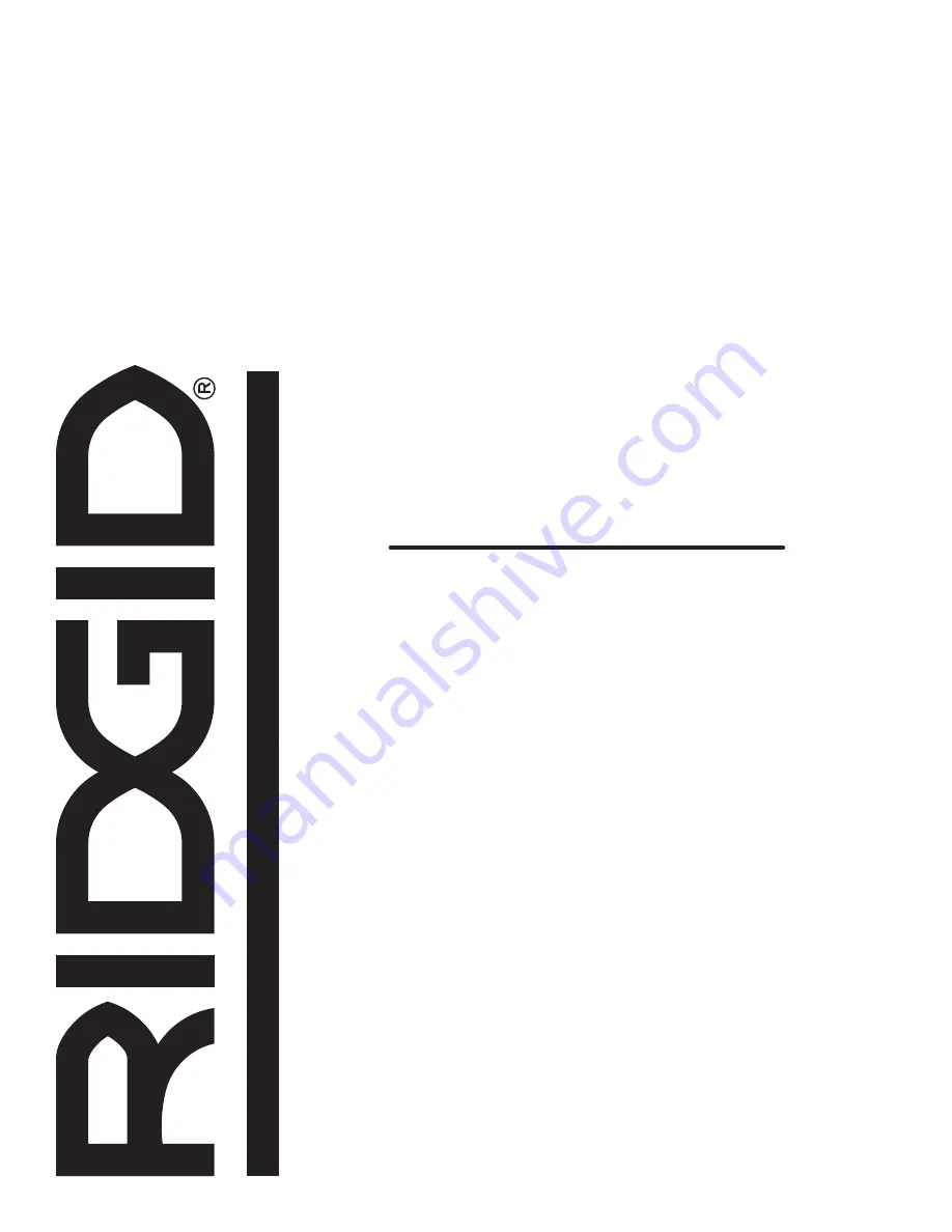 RIDGID R4550 Operator'S Manual Download Page 42