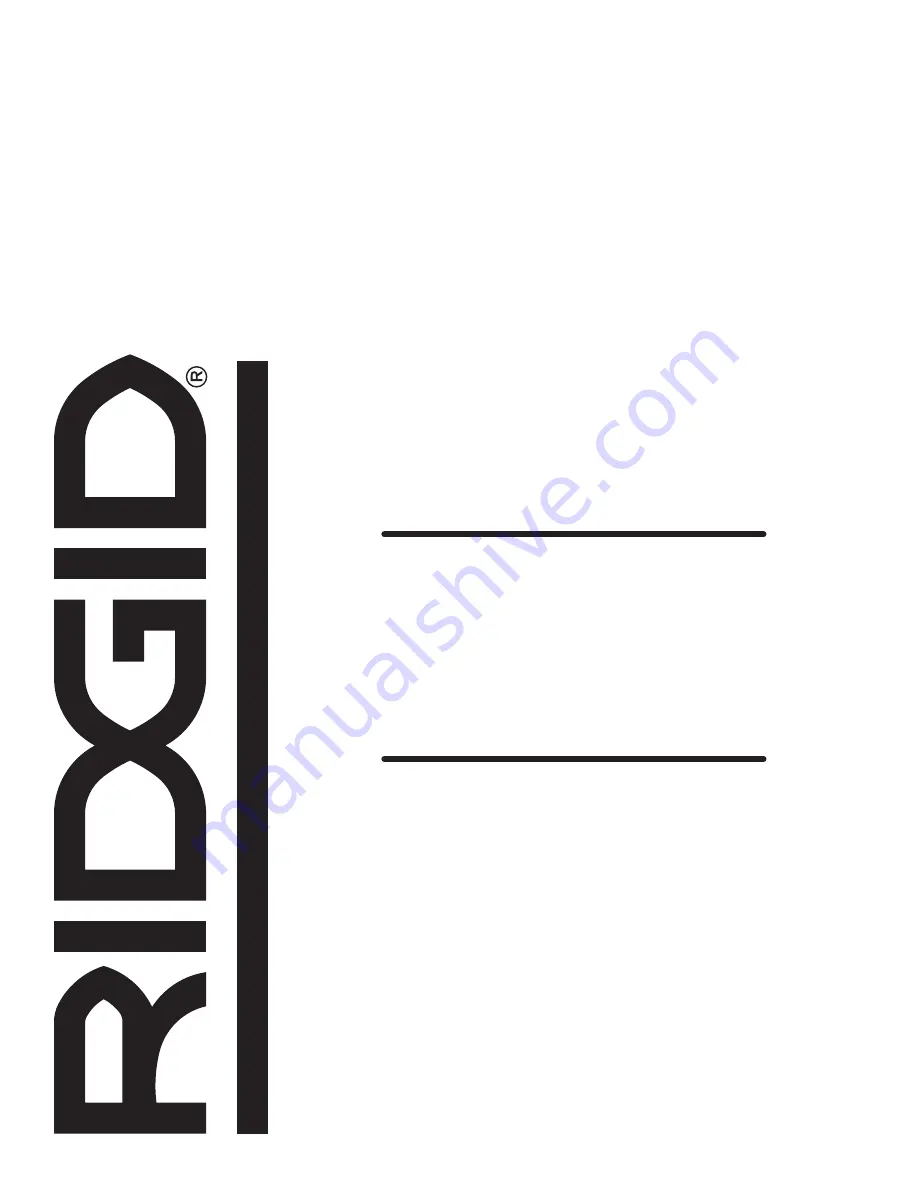 RIDGID R84044 Operator'S Manual Download Page 24