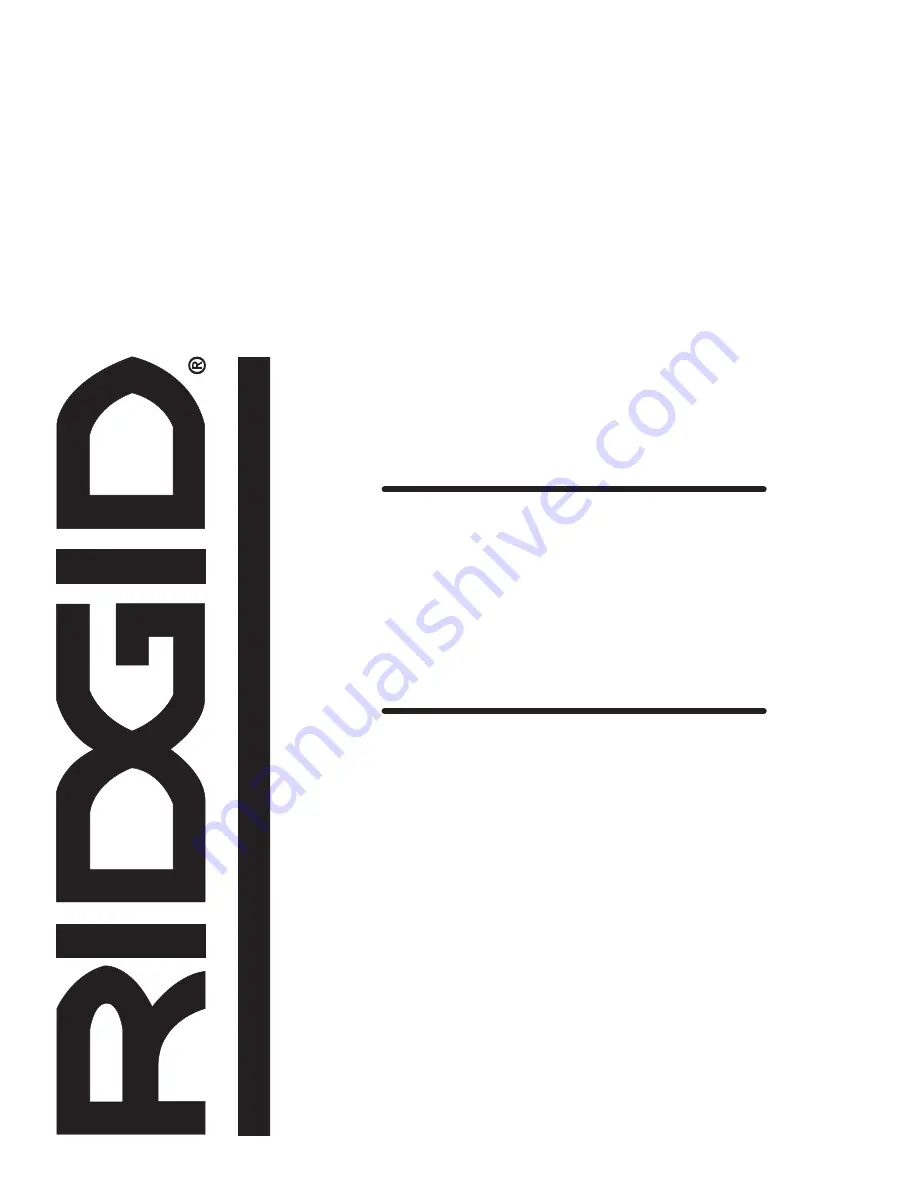 RIDGID R84083 Operator'S Manual Download Page 28