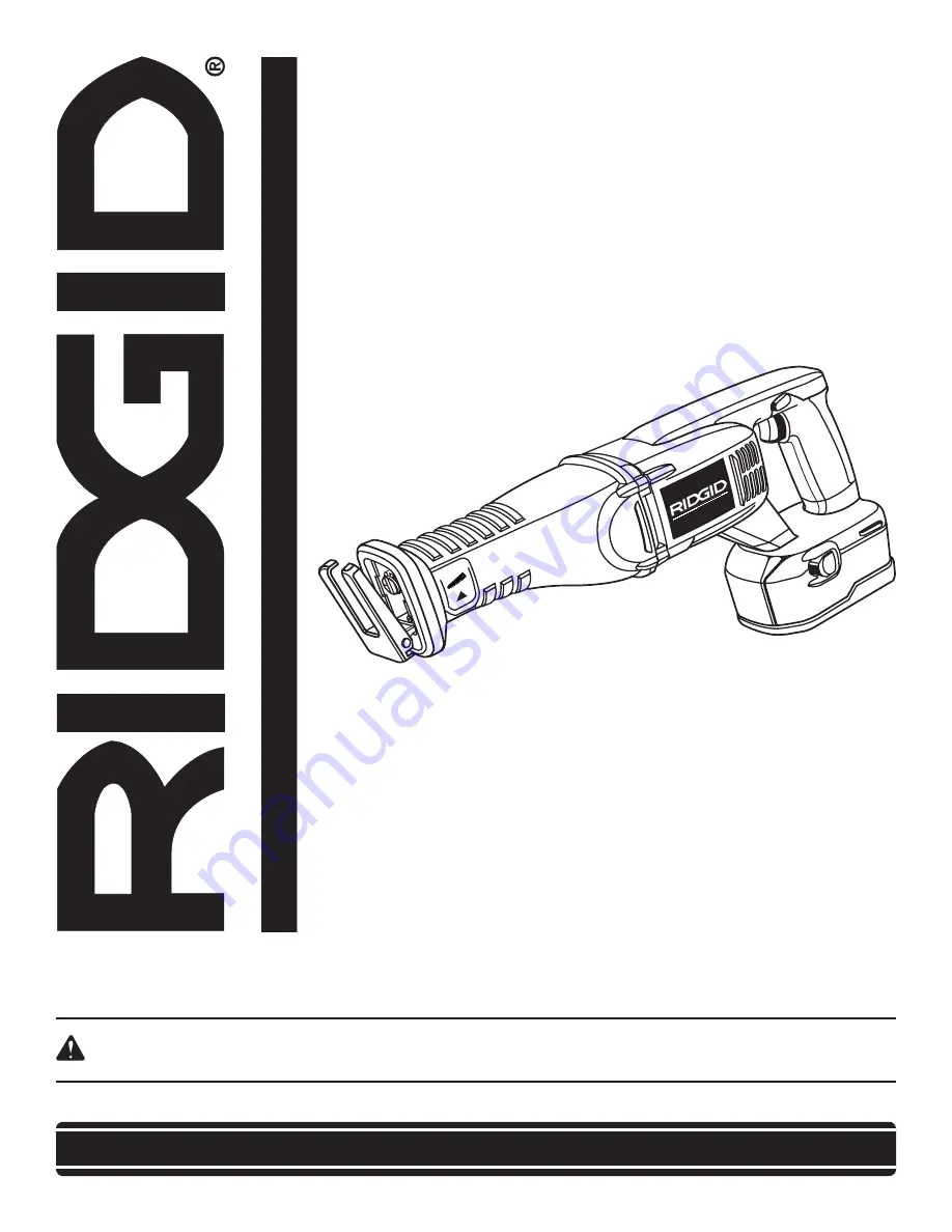 RIDGID R844 Operator'S Manual Download Page 1