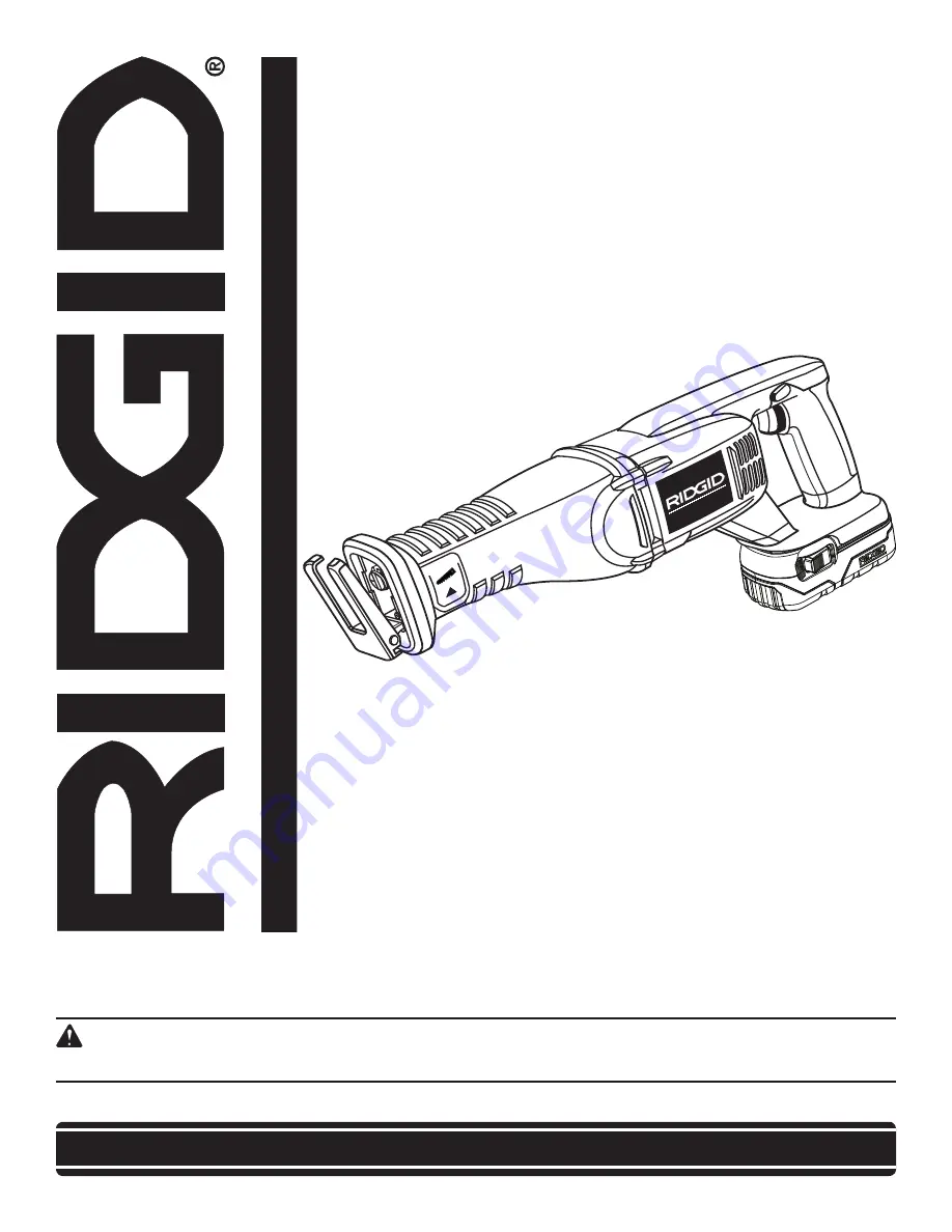 RIDGID R8442 Скачать руководство пользователя страница 1