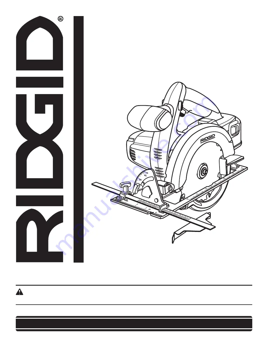 RIDGID R8452 Скачать руководство пользователя страница 1