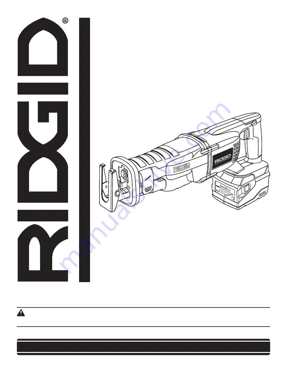 RIDGID R854 Скачать руководство пользователя страница 1