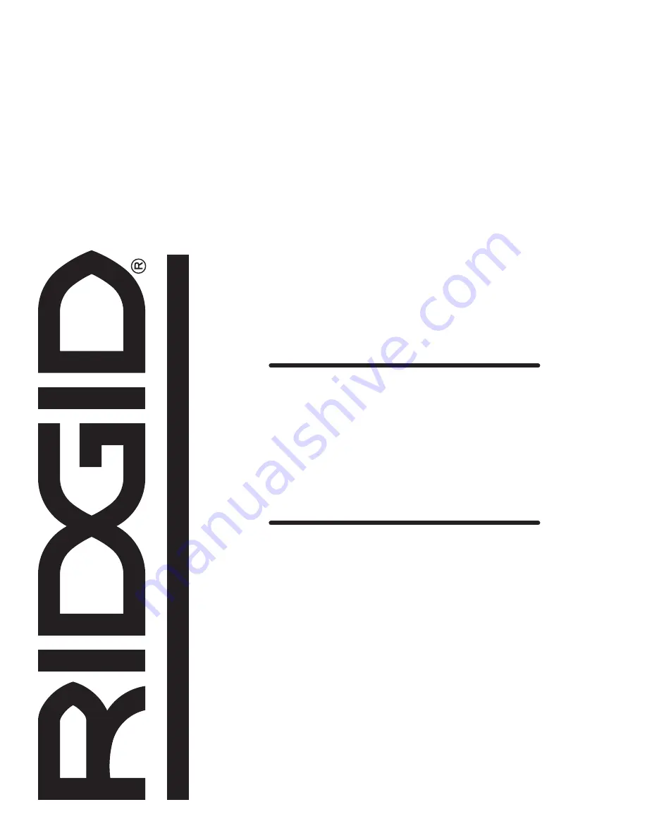 RIDGID R860430 Operator'S Manual Download Page 28