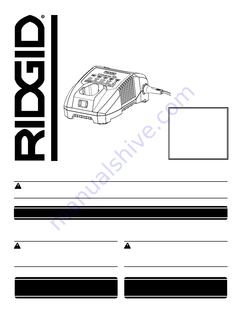 RIDGID R86049 Скачать руководство пользователя страница 1