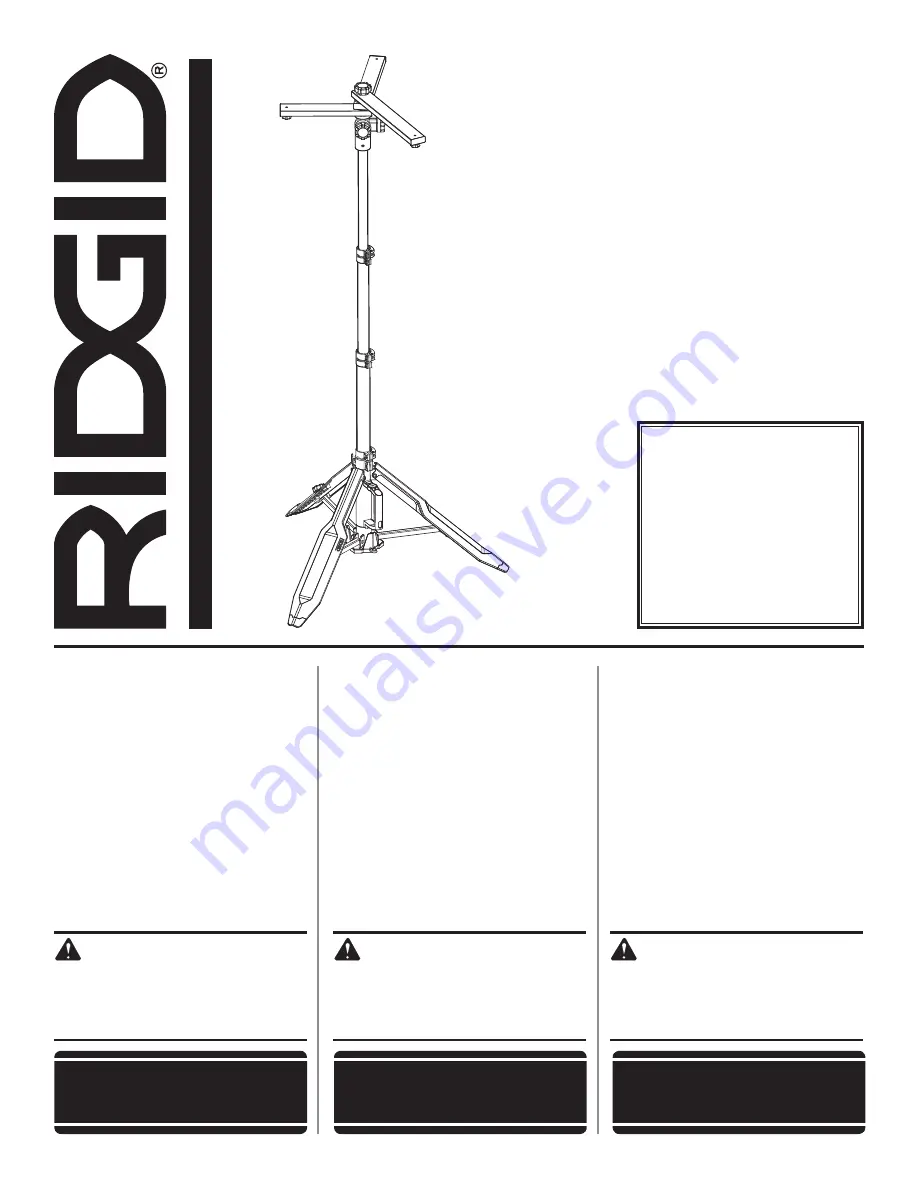 RIDGID R9937 Скачать руководство пользователя страница 1