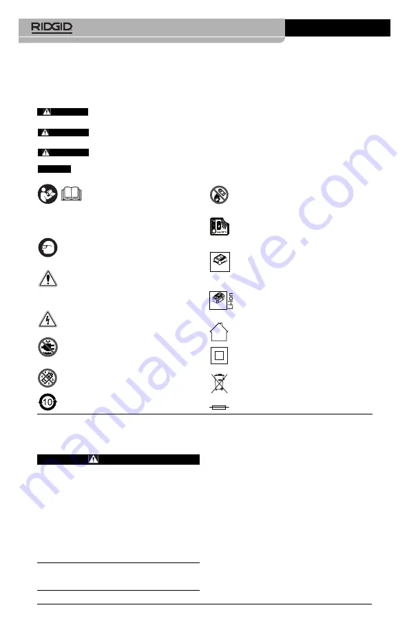 RIDGID RB-1825 Operator'S Manual Download Page 4