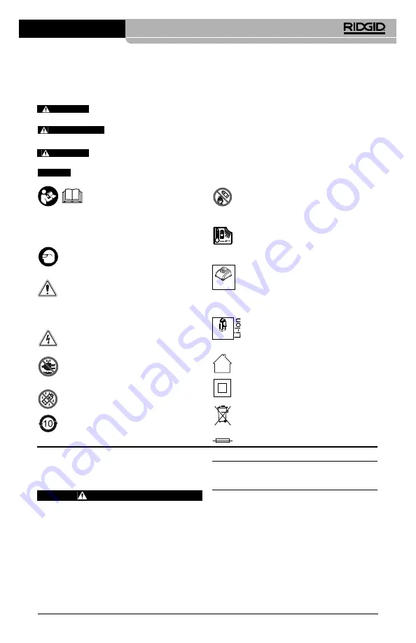 RIDGID RBC-121R Manual Download Page 25