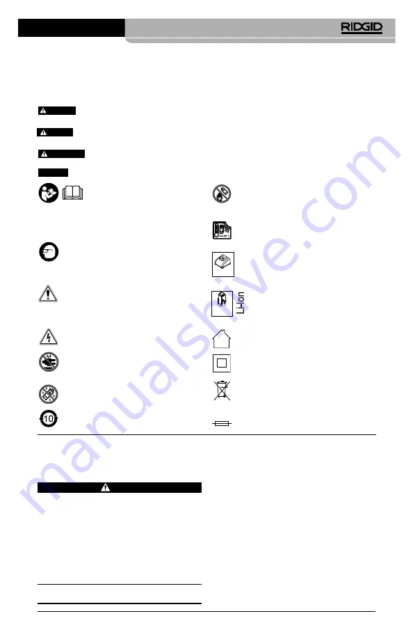 RIDGID RBC-121R Manual Download Page 65