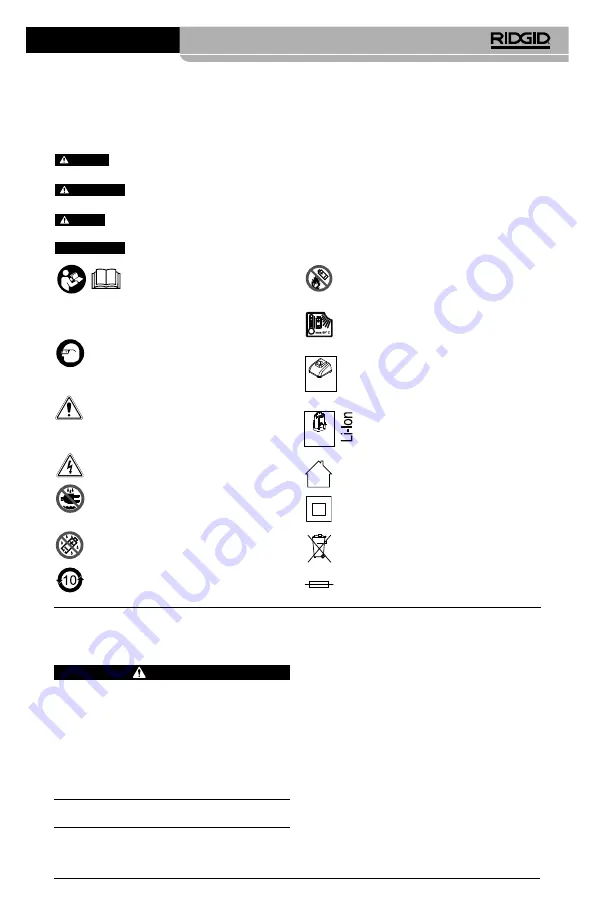 RIDGID RBC-121R Manual Download Page 105