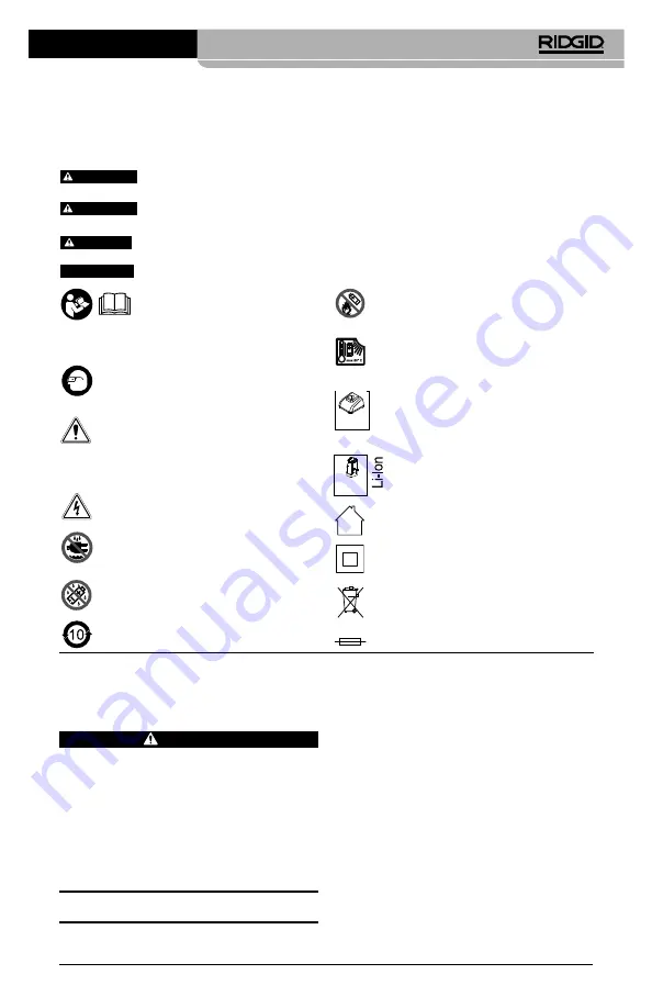 RIDGID RBC-121R Manual Download Page 125