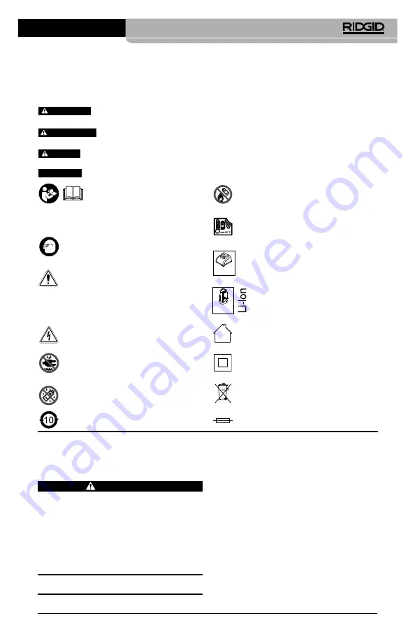 RIDGID RBC-121R Manual Download Page 195