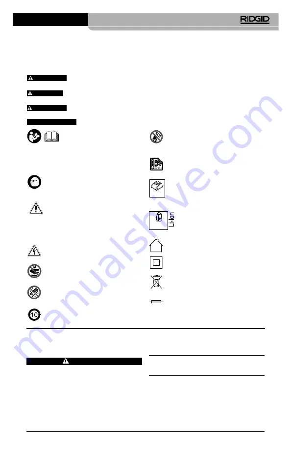 RIDGID RBC-121R Manual Download Page 205