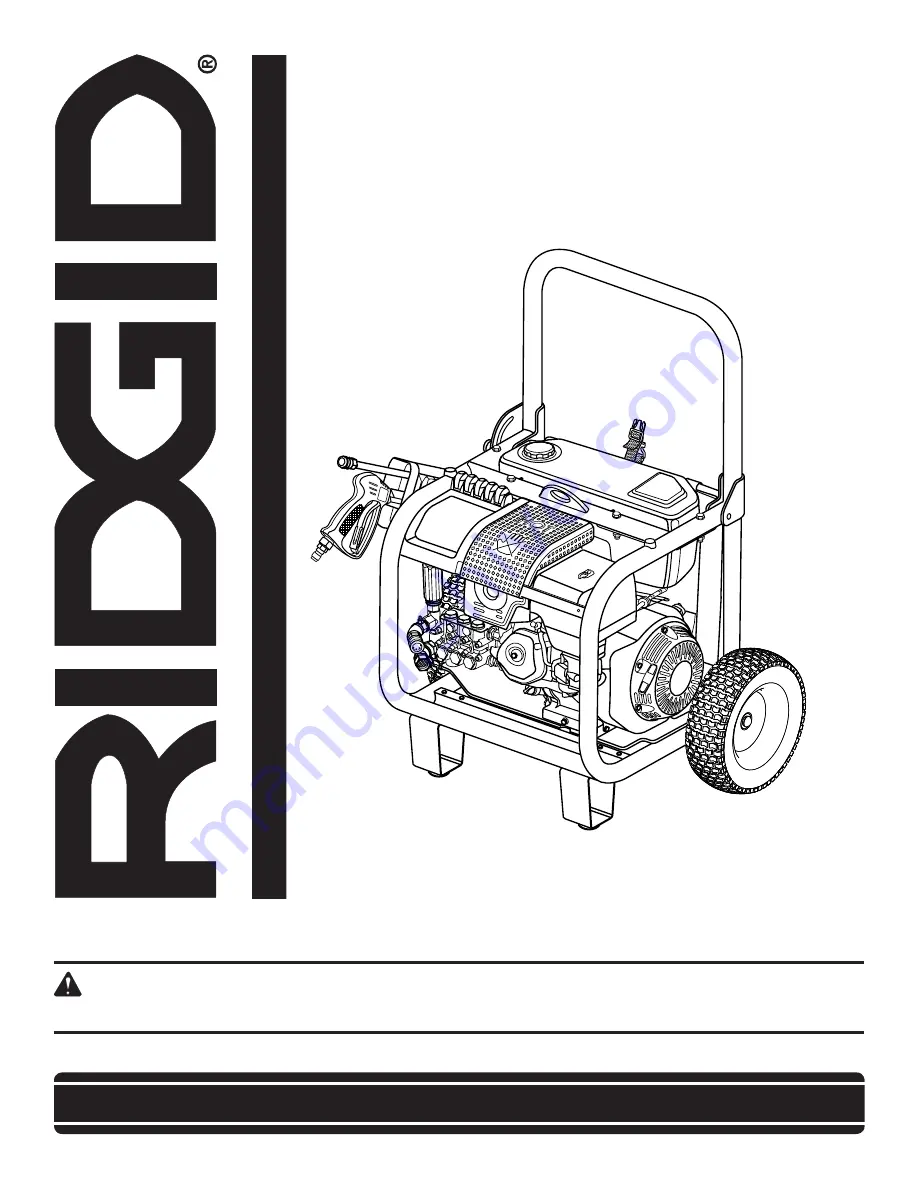 RIDGID RD80770 Operator'S Manual Download Page 1