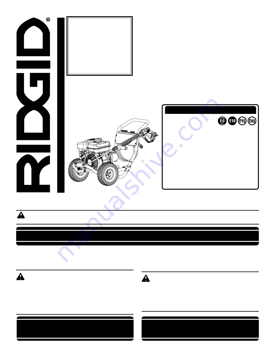 RIDGID RD80944 Operator'S Manual Download Page 1