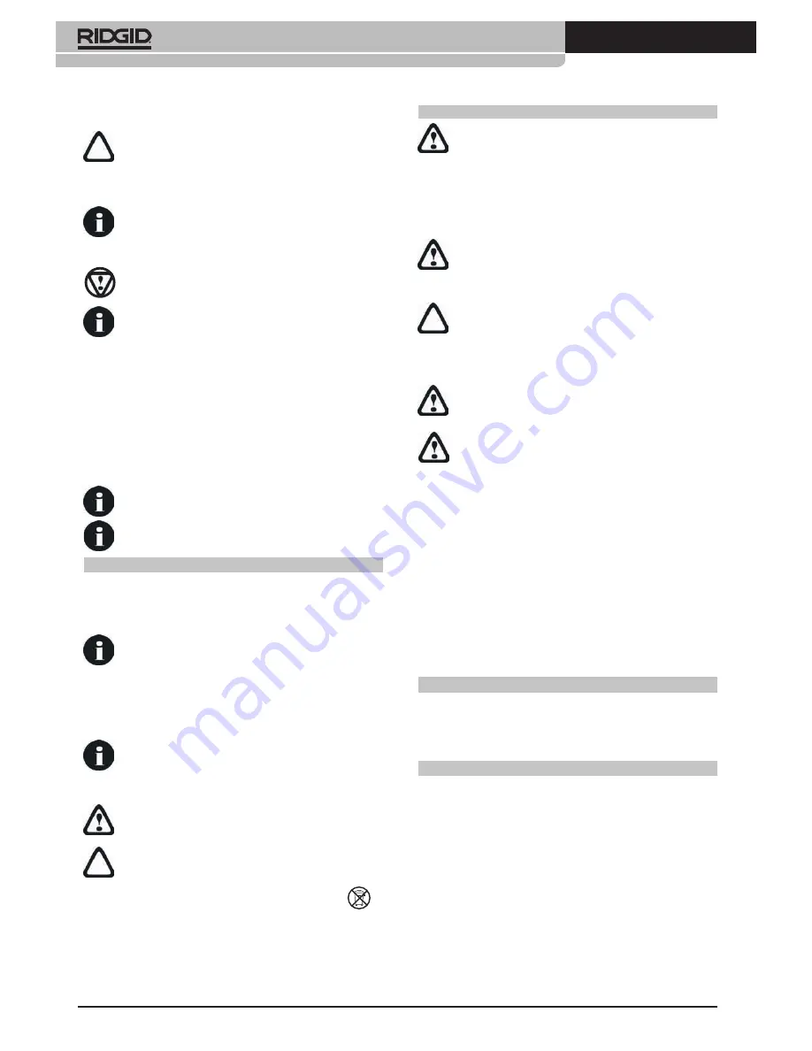 RIDGID RP 340-B Operating Instructions Manual Download Page 10