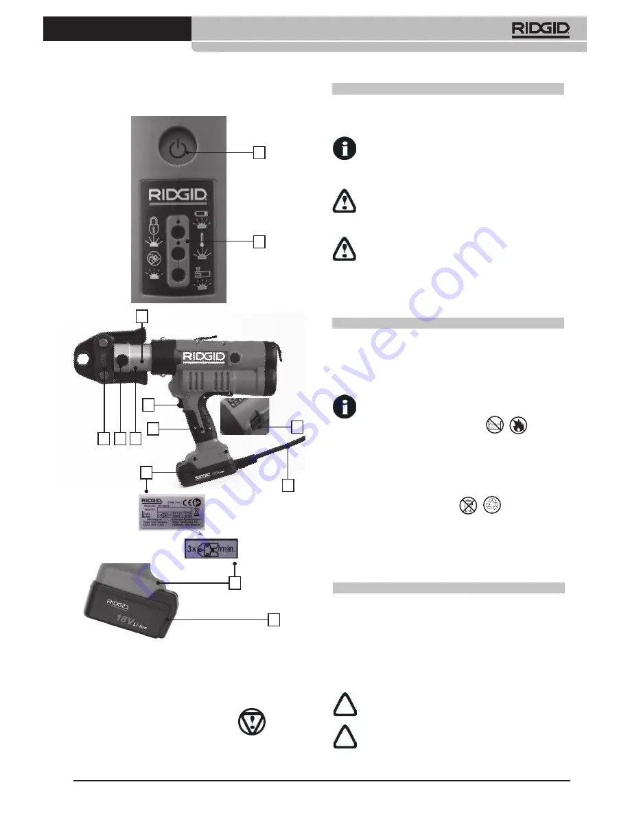 RIDGID RP 340-B Operating Instructions Manual Download Page 17